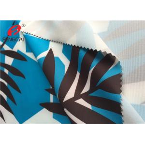 Printed Waterproof Breathable Polyester Spandex Fabric For Swimwear
