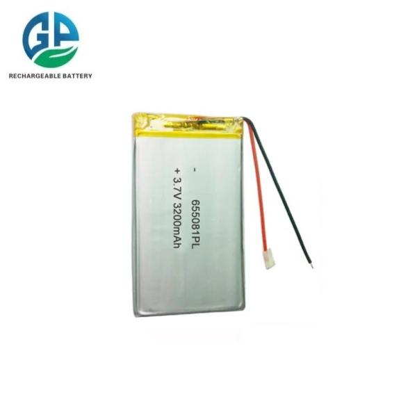Rechargeable Lithium Polymer Battery Cell 655081 3.7v 3200mah Rechargeable Li