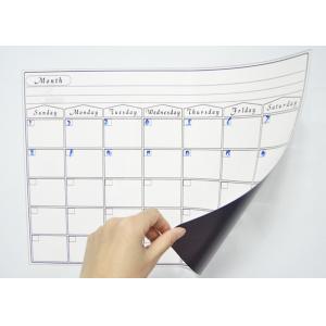 PET Surface 17x12" Dry Erase Magnetic Monthly Calendar Promotional Magnet