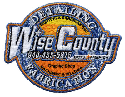 Custom Embroidery Digitizing Badge for Wise County Detailing Fabrication