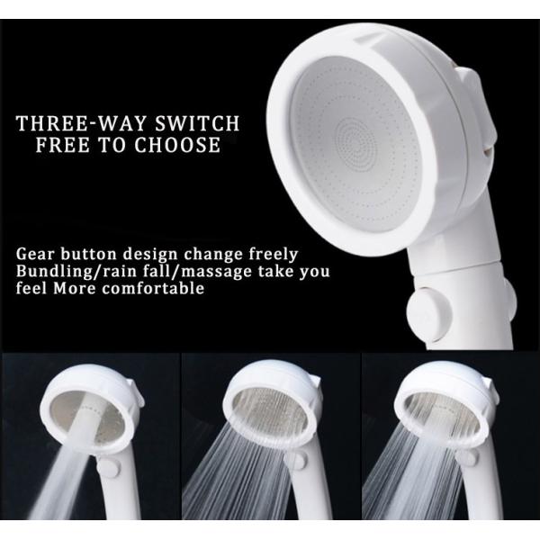 JK-2801 white color massage handheld showerheads high water pressure saving