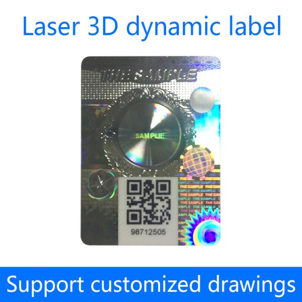 ISO9001 Certified Laser Anti Counterfeiting Label with 3-5 Years Shelf Life and