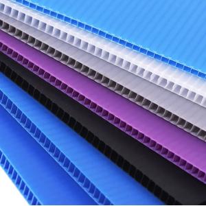 Polypropylene Hollow Sheet Recycled Rigid Fluted Twinwall Board