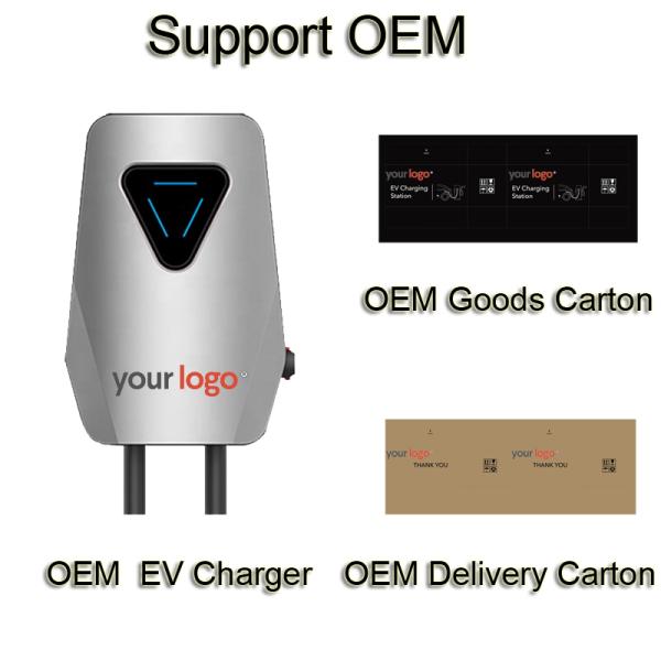 11KW 48A Output Power Electric Car Level2 EV Charging Station with APP Function and 240V Waterproof Energy Charging Pile
