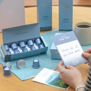 Customized Elegant Matte Coffee Capsules Box Espresso Disposable Packaging