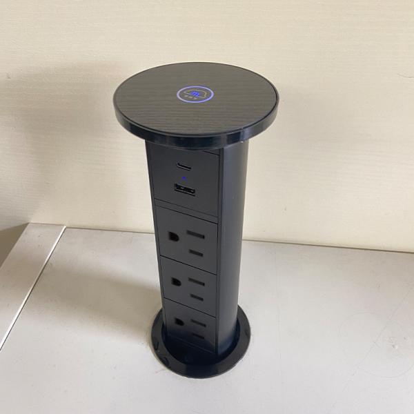 Quality Electrical Lifting SDK Smart Wifi Socket Plug Hidden Pop Up Outlet With Wireless Charge for sale