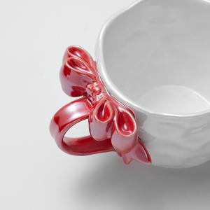Parsimonious Bowknot Custom 3d Printed Ceramic Mug For Birthday Christmas Gift