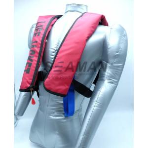150N EN / ISO Automatic Inflatable Life Jackets 210D Nylon TPU Single Air