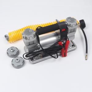 China High Speed Inflating Double Cylinder Car Air Compressor for Quick and Powerful Inflation on sale