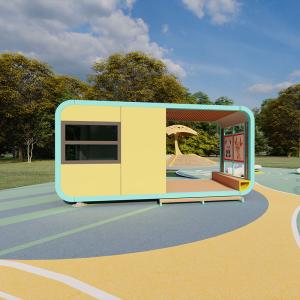 Steel Luxurious Apple Cabin Container Prefab House Low Resource Consumption