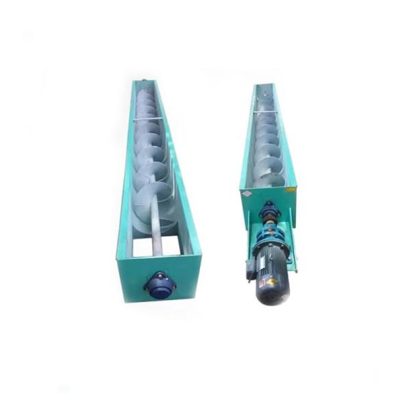 Quality 5t/H SS316 Mud Auger Shaftless Screw Belt Conveyor For Dyeing Sewage Treatment for sale