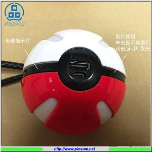 Warrantte time 1 year Pokemon ball 10000mah power bank with night lighting
