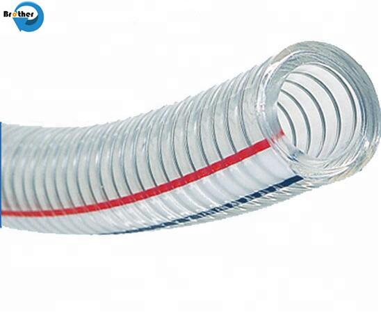 Transparent/Clear Food Grade PVC Steel Wire Reinforced Suction Hose