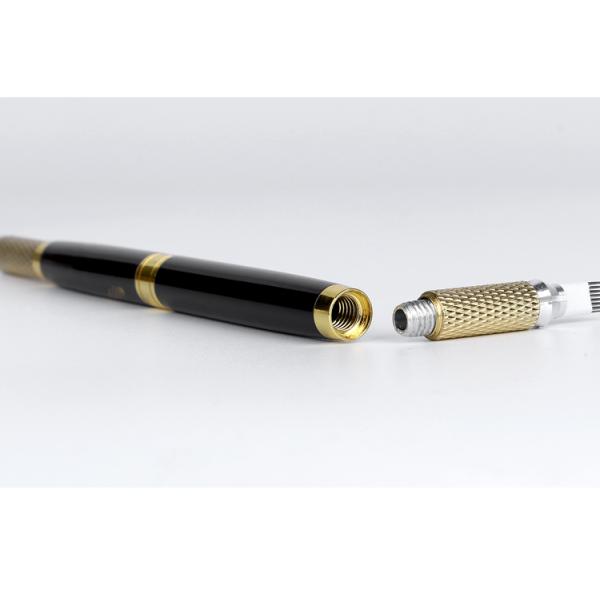 Black Multifunctional Microblading Eyebrow Tattoo Pen Double Heads 30G OEM