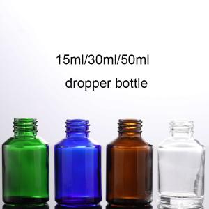 1oz 2oz 15ml 30ml 50ml Amber Empty Angled Shoulder Glass Dropper Essential Oil