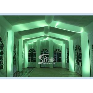 12x6m big blow up inflatable wedding party tent with LED light, movable doors N