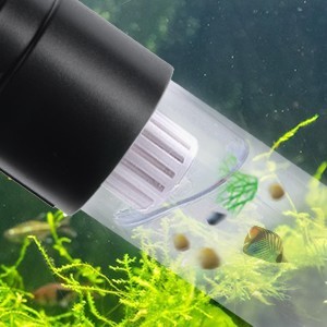 Plastic Fish Tank Gravel Cleaner Aquarium Siphon Vacuum With Algae Scraper Water Flow Controller