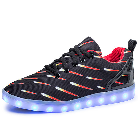 Quality Cool Boy Rechargeable LED Sneakers APP Simulation Function With Music for sale