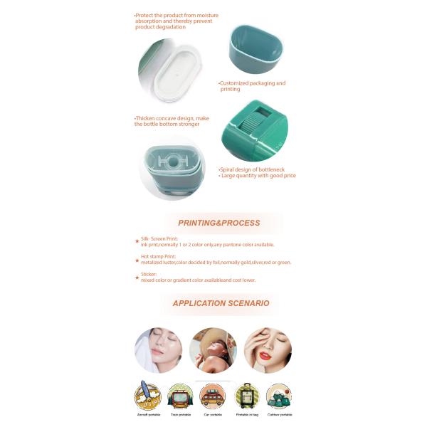 20g Ellipse Smooth Empty Sunscreen Tubes