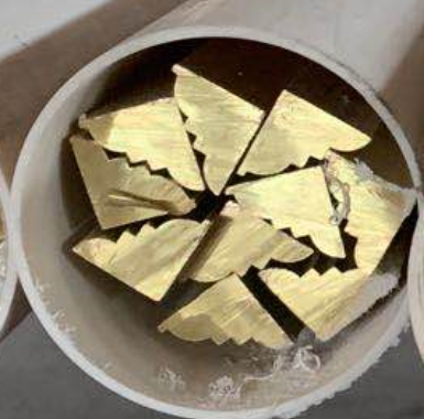 Triangle Decorative Materials / Decorative Copper Brass Profil