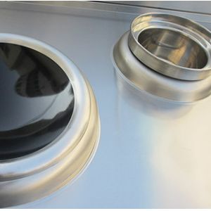 No Flame Industrial Induction Cooker Stainless Steel Material With 2 Burners