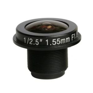 1/2.5" 1.55mm 8Megapixel M12 mount wide-angle 185degree fisheye lens for