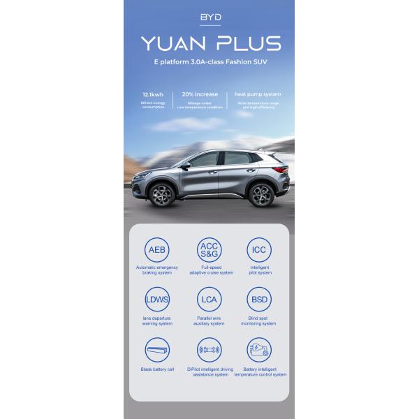 215/60 R17 Yuan Plus Atto 3 BYD EV Car 5 Door 5 Seats Fast 0.5H