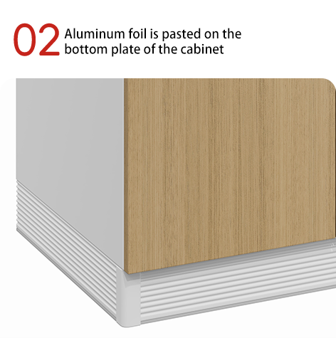 Customizable Double-Door Storage Cabinet For Kitchen And Dining Room Modern Wood Panel With Sink And Faucet