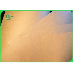 Virgin Pulp Brown Kraft Paper Roll , Food Grade Wrapping Paper Size Customized