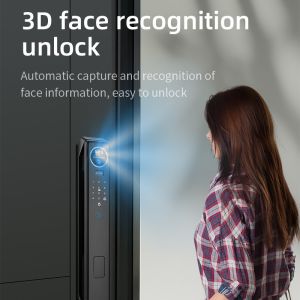 S959Max Smart Door Lock with Fingerprint 3D Face Palm Recognition Card Key Code