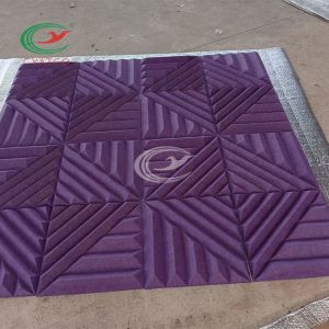 Practical Odorless Polyester Fiber Panel , Mildewproof Acoustic Board Texture