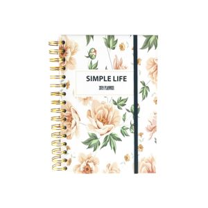 Custom Floral A5 Offset Paper Composition Spiral Notebook with 40-80 Inner Pages