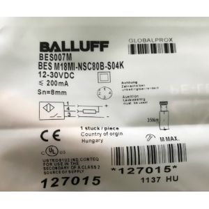 Balluff Proximity switch BES M18MI-NSC80B-S04K BES007M Sensor
