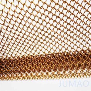 Aluminum Alloy Metal Mesh Curtains Drapery 8mm Hole Customized