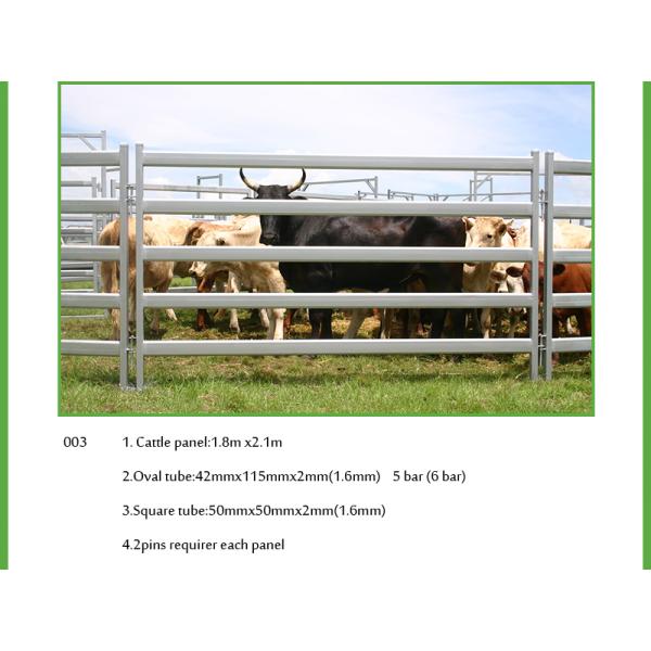 China supplier heavy duty cheap hot dip galvanized cattle yard panels