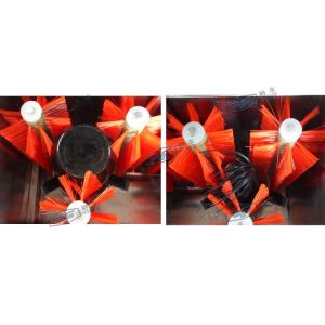 Double Heads Semi Automatic Glass Bottle Cleaning Machine For Beverage Filling