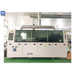 China Air Cylinder AC380V Lead Free Wave Solder Equipment 750mm Conveyor RF-350A on sale
