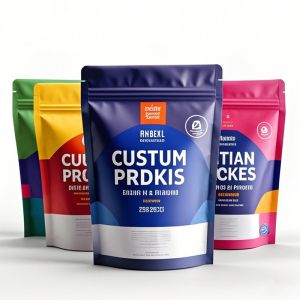 Personalized Printed Heat-sealed Stand-up Pouch Baggies With Aluminized Foil