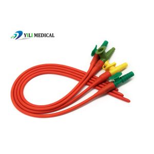Wholesale Rubber Latex Disposable Suction Catheter Red color Practical F5-F14 from china suppliers