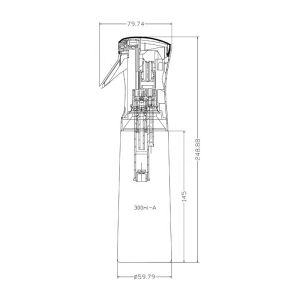 Food Grade 500ml Recycled PET Plastic Trigger Spray Bottles