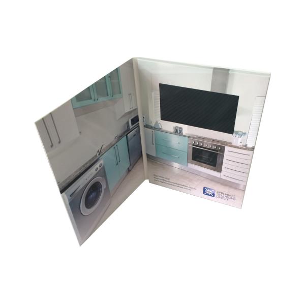 Newest 4.3‘’ screen greeting card with video LCD video brochure card, A5 size