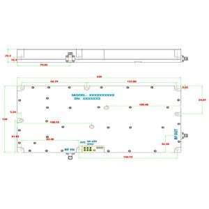 EMC Test PA700 2700MHz 100W RF Frequency Jammer Anti Drone Module