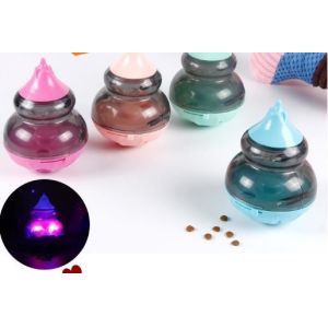 Wholesale Jitter glow Interactive Tumbler Dog Treat Ball, Dog Leaky Food Dispensing Toy Puzzle Ball,The interactive cat feeder from china suppliers