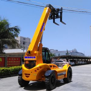 4ton Telescopic Forklift Handler Two Wheel Modes Easy To Purchzase