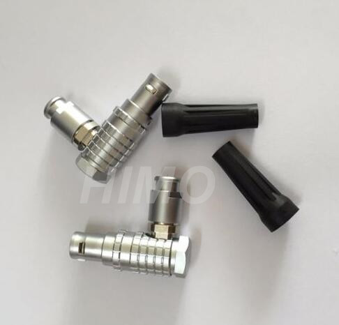 push pull self-locking lemo 5 pin right angel connector 0B 1B 2B series