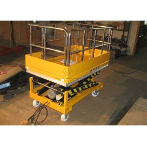 Guardrail Access Mobile Lift Tables Small Mini Electric Mobile Scissor Lift