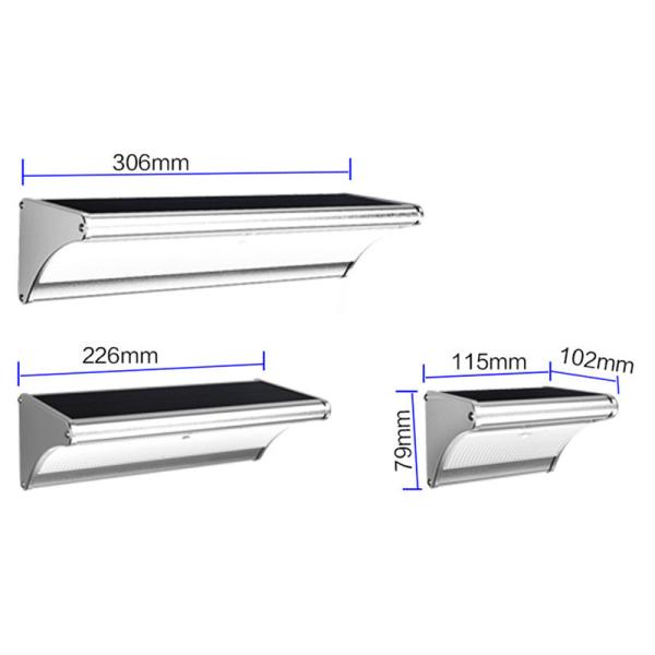 Rainproof Motion Sensor Outdoor Wall Light , Solar Waterproof Wall Light