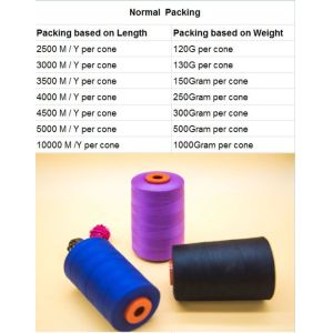 OEM Polyester Sewing Thread 20S/2 4000Y 4-5 Level Color Fastness