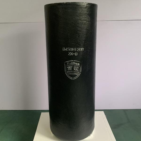 Cylindrical Induction Furnace Crucible Silicon Carbide Graphite Metal Melting Vessel