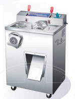 Quality Stainless Steel Electric Meat Slicer with Flip top Loading Tray Design Meat Mincer and Slicer for sale